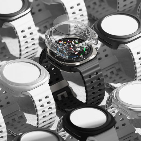 Ringke Samsung Galaxy Watch Ultra 47mm Skal och Skärmskydd Slim & Glass Svart