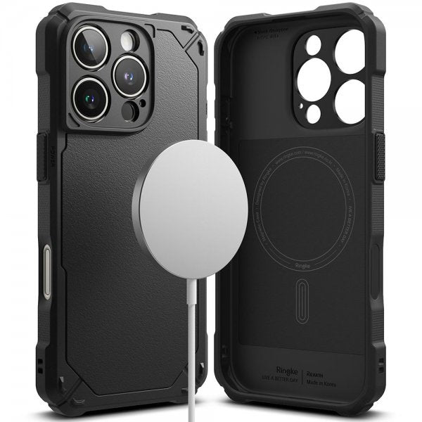 Ringke iPhone 16 Pro Skal Rugged Gear Magnetic Svart
