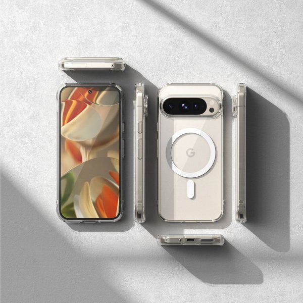 Ringke Google Pixel 9/Pixel 9 Pro Skal Fusion Magnetic Transparent