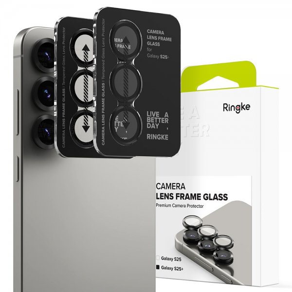 Ringke Samsung Galaxy S25 Plus Kameraskydd Camera Lens Frame 2-pack