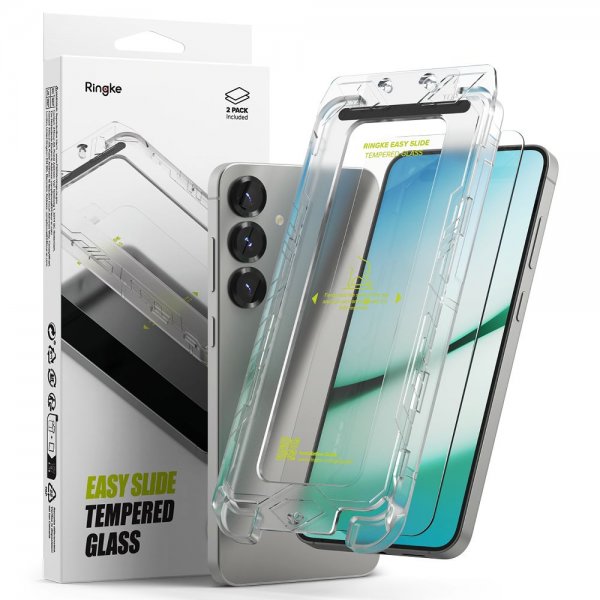 Ringke Samsung Galaxy S25 Skärmskydd Easy Slide 2-pack