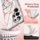 Supcase Samsung Galaxy S25 Ultra Skal Cosmo MagSafe Pink Marble