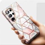 Supcase Samsung Galaxy S25 Ultra Skal Cosmo MagSafe Pink Marble