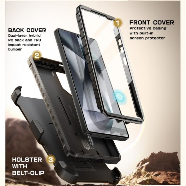 Supcase Samsung Galaxy S25 Ultra Skal UB Pro Svart