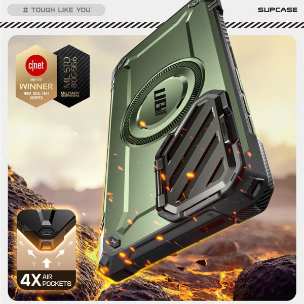 Supcase Samsung Galaxy S25 Ultra Skal UB Mag XT Grön