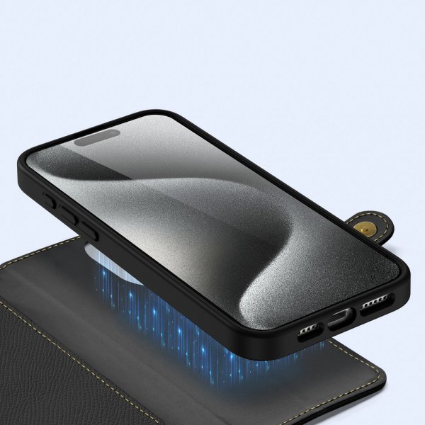 Dux Ducis iPhone 15 Pro Fodral 2-i-1 Lawa Series MagSafe Svart