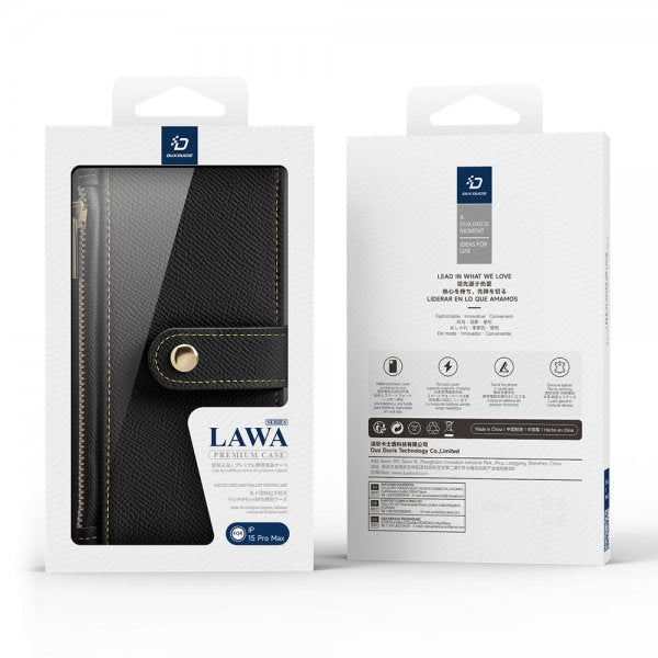 Dux Ducis iPhone 15 Pro Max Fodral 2-i-1 Lawa Series MagSafe Svart