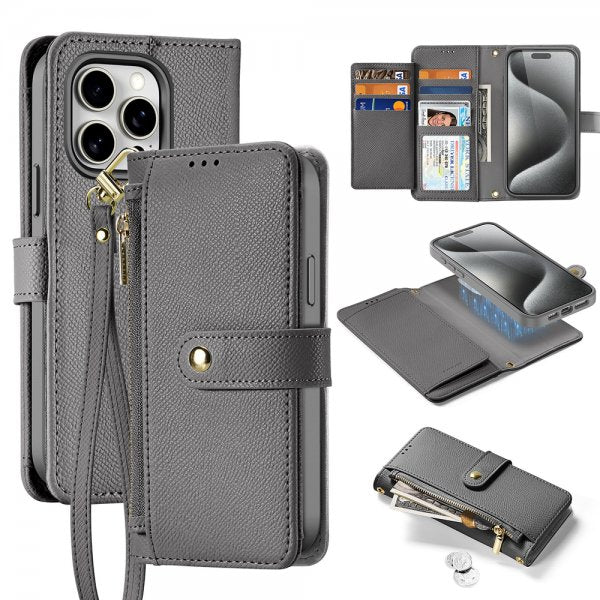 Dux Ducis iPhone 15 Pro Max Fodral 2-i-1 Lawa Series MagSafe Grå