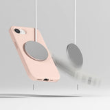 Ringke iPhone 16e/iPhone 17e Skal Silicone Magnetic Pink Sand