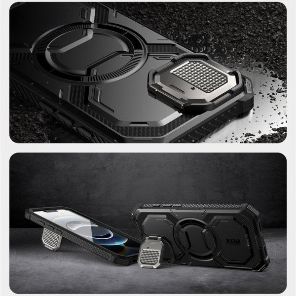 Supcase iPhone 16e/iPhone 17e Skal ArmorBox MagSafe Svart