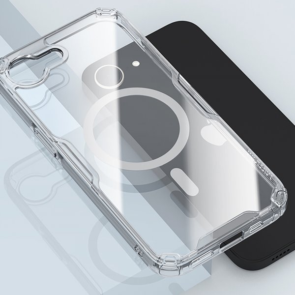 Nillkin iPhone 16e/17e Skal Nature Pro Series MagSafe Transparent