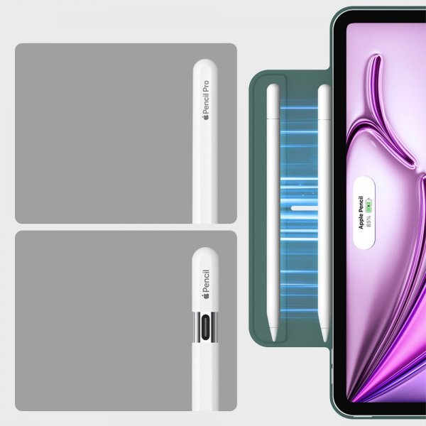 ESR iPad Pro 12.9 (gen 4/5/6)/iPad Air 13 (M2/M3/M4) Fodral Rebound Magnetic Grön