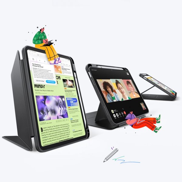 ESR iPad 10.9 (gen 10)/iPad 11 (A16) Fodral Flip Hybrid Svart