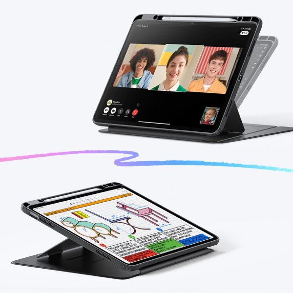 ESR iPad Air 13 (M2/M3/M4) Fodral Flip Hybrid Svart