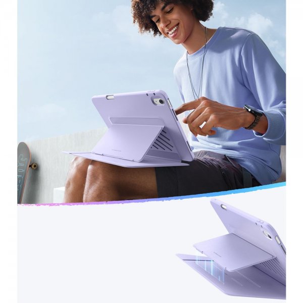 ESR iPad Air 13 (M2/M3/M4) Fodral Flip Hybrid Lila