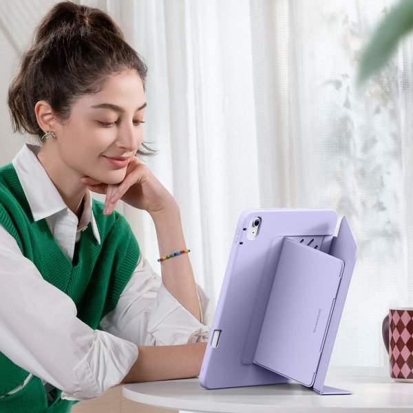 ESR iPad Air 13 (M2/M3/M4) Fodral Flip Hybrid Lila