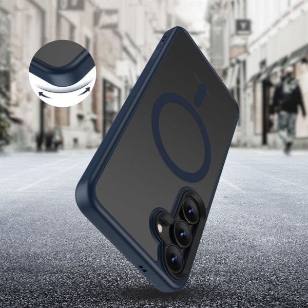 Tech-Protect Samsung Galaxy S25 Skal MagMat MagSafe Matte Navy