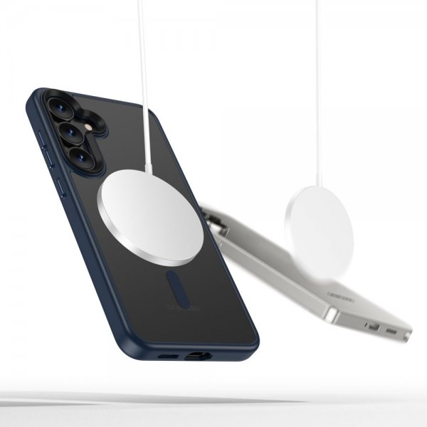 Tech-Protect Samsung Galaxy S25 Skal MagMat MagSafe Matte Navy