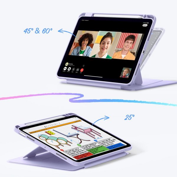 ESR iPad 10.9 (gen 10)/iPad 11 (A16) Fodral Flip Hybrid Lila
