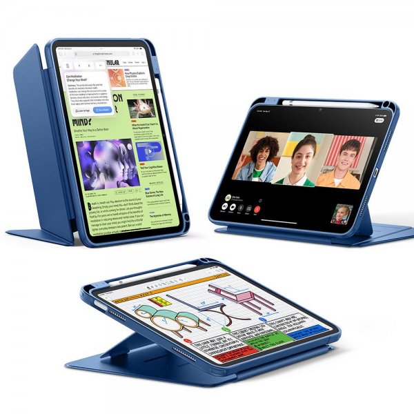 ESR iPad 10.9 (gen 10)/iPad 11 (A16) Fodral Flip Hybrid Mörkblå