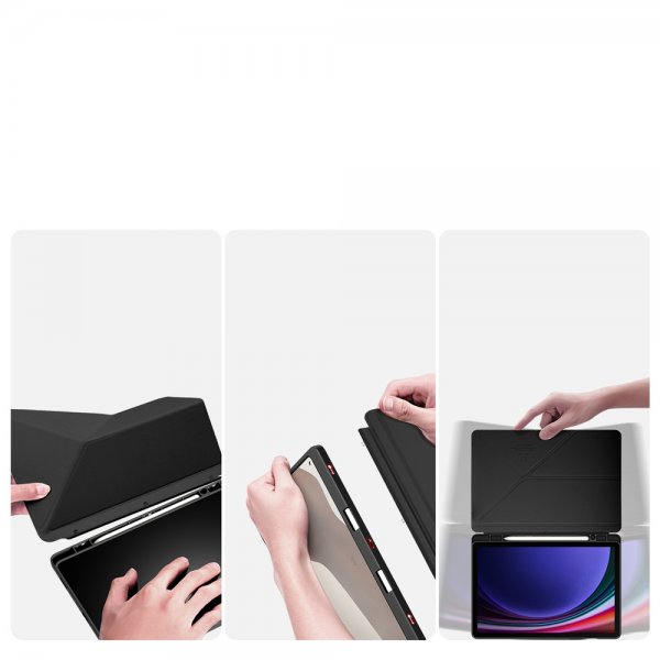 Dux Ducis Samsung Galaxy Tab S9/S9 FE/S10 FE/S10 Lite Fodral Magi Series Svart