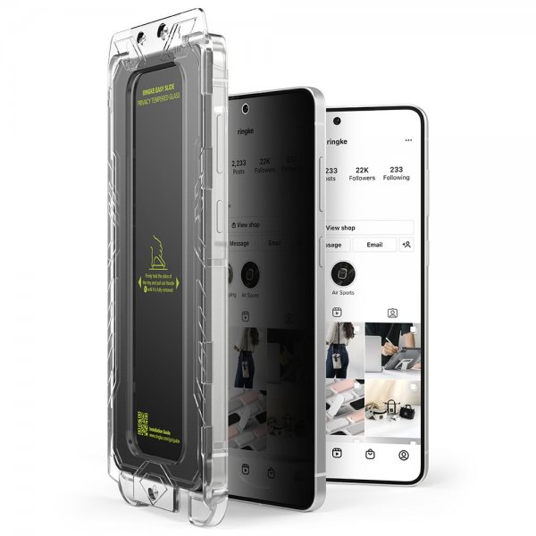 Ringke Samsung Galaxy S25 Edge Skärmskydd Easy Slide Privacy 2-pack