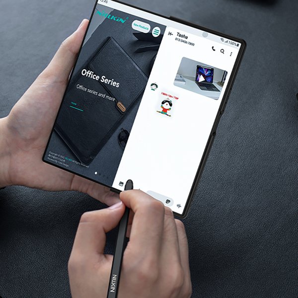 Nillkin Samsung Galaxy Z Fold 7 Fodral Qin Pro Leather Svart