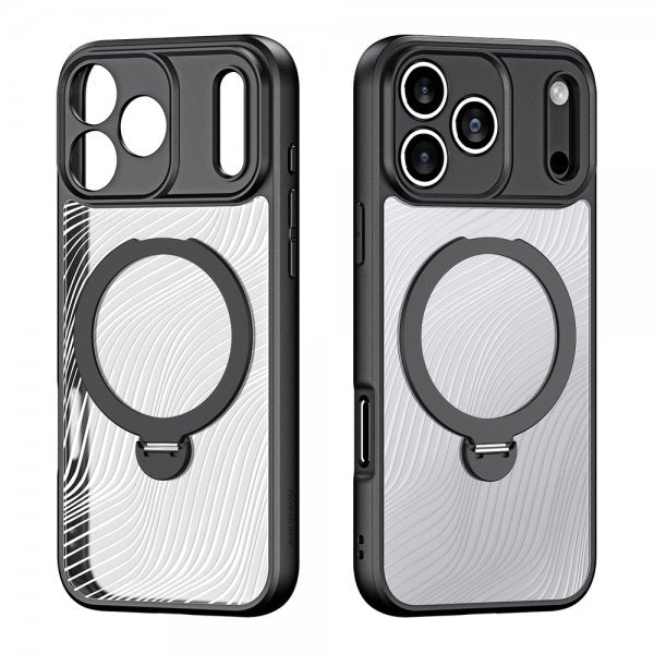 Dux Ducis iPhone 17 Pro Skal Aimo Series MagSafe Kickstand Svart