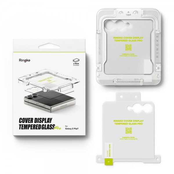 Ringke Samsung Galaxy Z Flip 7 Skärmskydd Easy Slide 2-pack