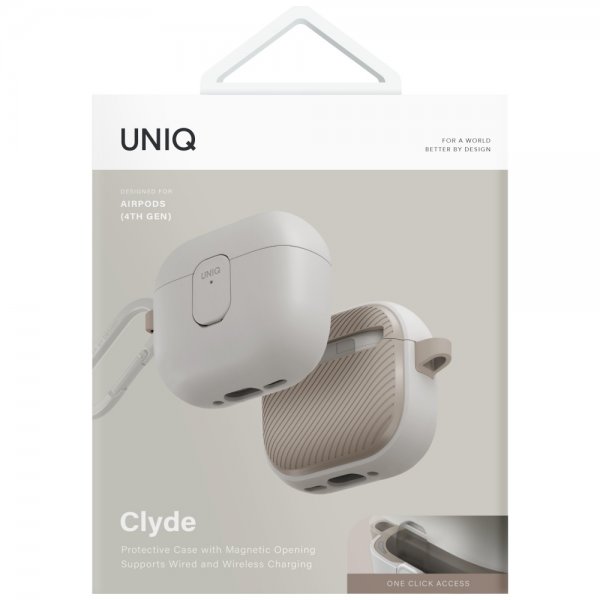 UNIQ AirPods 4 Skal Clyde Beige