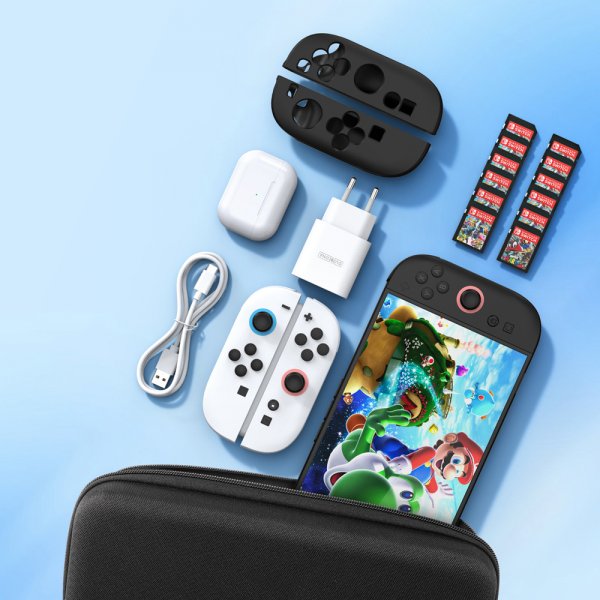 Dux Ducis Nintendo Switch 2 Väska med Handtag och Spelförvaring Svart