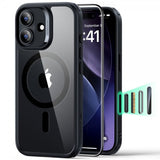 ESR iPhone 17 Skal och Skärmskydd Classic Hybrid MagSafe Set Svart Transparent