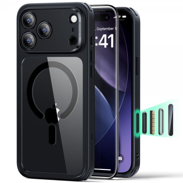 ESR iPhone 17 Pro Max Skal och Skärmskydd Classic Hybrid MagSafe Set Svart Transparent