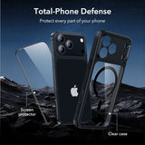 ESR iPhone 17 Pro Max Skal och Skärmskydd Classic Hybrid MagSafe Set Svart Transparent