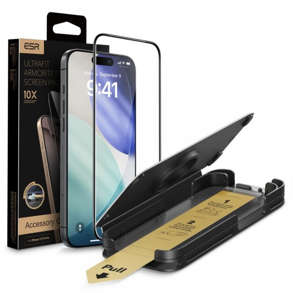 ESR iPhone 16 Pro/iPhone 17 Skärmskydd UltraFit Armorite Pro