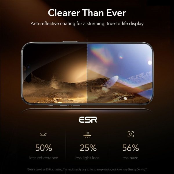 ESR iPhone 16 Pro/iPhone 17 Skärmskydd UltraFit Armorite Pro