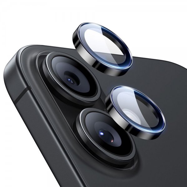 ESR iPhone 16/iPhone 16 Plus/iPhone 17 Kameraskydd Armorite Svart