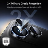 ESR iPhone 14/15/16/17 Pro & Pro Max Kameraskydd Armorite Svart