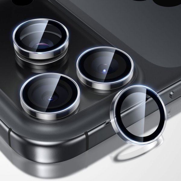 ESR iPhone 14/15/16/17 Pro & Pro Max Kameraskydd Armorite Transparent