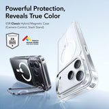 ESR iPhone 17 Pro Max Skal Classic Hybrid Kickstand MagSafe Transparent