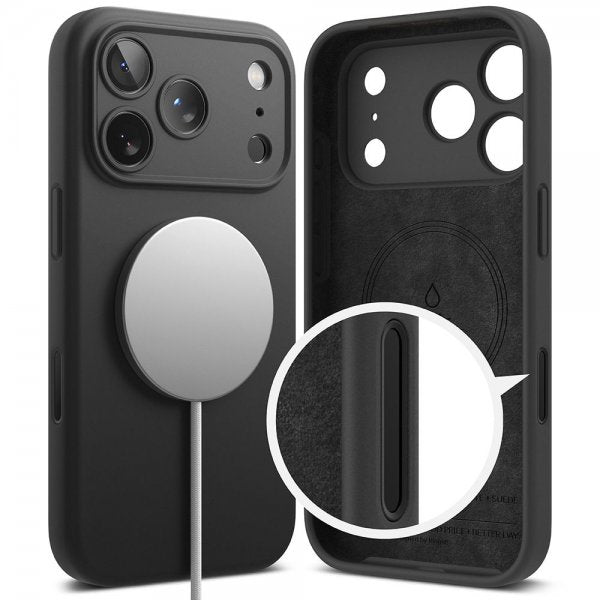 Ringke iPhone 17 Pro Max Skal Silicone Magnetic Svart