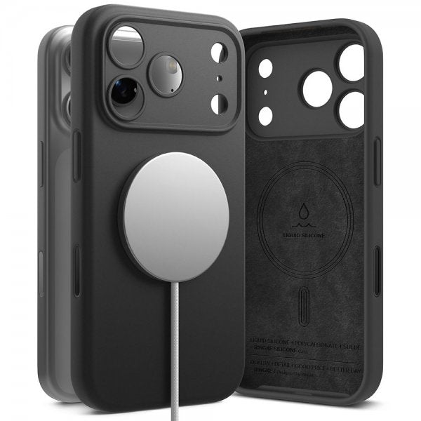 Ringke iPhone 17 Pro Skal Silicone Magnetic Lila
