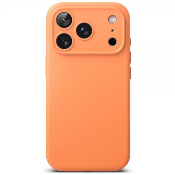Ringke iPhone 17 Pro Skal Silicone Magnetic Tangerine