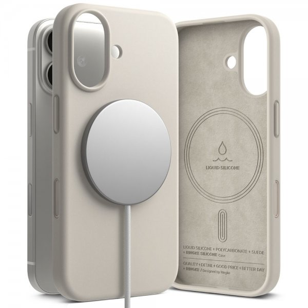 Ringke iPhone 17 Skal Silicone Magnetic Stone
