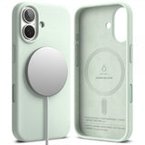 Ringke iPhone 17 Skal Silicone Magnetic Soft Mint