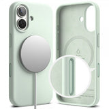 Ringke iPhone 17 Skal Silicone Magnetic Soft Mint