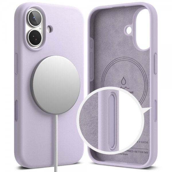 Ringke iPhone 17 Skal Silicone Magnetic Lila