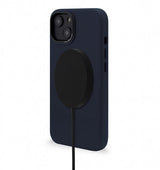 Decoded iPhone 14 Plus Skal Leather Backcover Navy