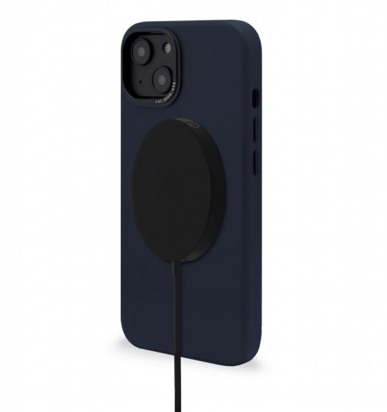 Decoded iPhone 14 Skal Leather Backcover Navy
