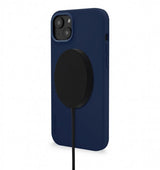 Decoded iPhone 14 Plus Skal Silicone Backcover Navy Peony